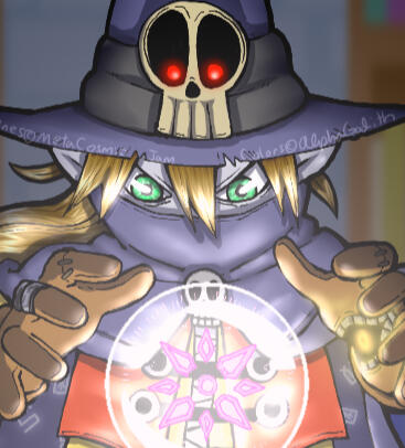 Wizardmon with Crystal Ball