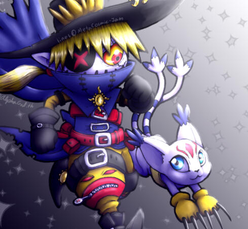 Wizardmon and Gatomon X